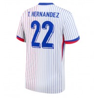 Camiseta Francia Theo Hernandez #22 Visitante Equipación Eurocopa 2024 manga corta